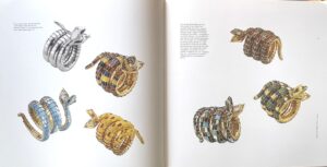 Page 214-215 examples of Bvlgari's snake bracelets watches from the 1960s