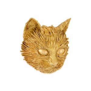 Cat brooch by Tiffany & Co. sold at auction Bonhams NY, Sandy Lerner collection